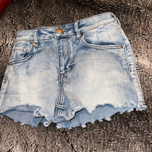 Kendall + Kylie The Icon style  distressed Jean Short Sz 24 - Picture 3 of 11